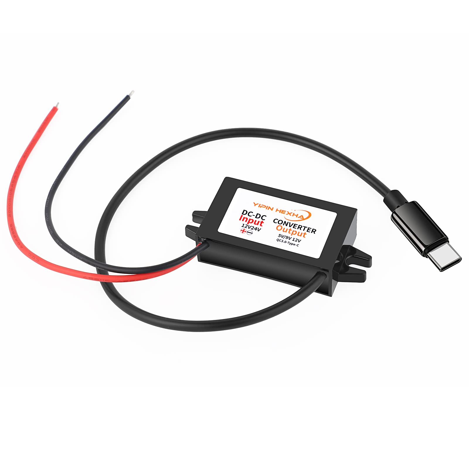 Photo 1 of Quick Charge QC3.0 USB C Converter DC 12V/24V to 5V 3A USB Type-C Buck Module Step Down Voltage Regulator Car Power Converter Adapter