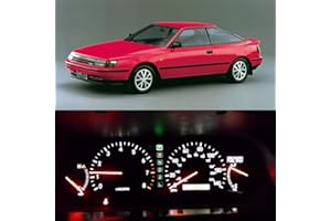 WLJH High Bright White 12V Instrument Cluster Bulbs Panel Gauge Speedometer Cluster Full LED Light Kits for 1986-1989 Toyota Celica,Pack of 19