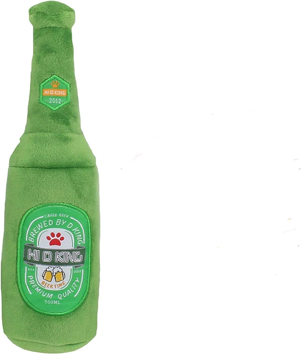 Volcano Infinity Cute Pet Dog Chew Toy Squeaker Squeaky Soft Plush Play Sound Puppy Teeth Toys UK (Beer Green 1)