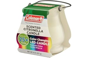 Coleman Color Changing LED Citronella Outdoor Scented Candle