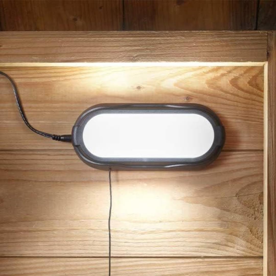 Garden Mile Solar 50L Shed Light Super Bright White LED Light for Shed, Garage, Fence, Wall Outdoor Indoor Solar Powered Waterproof Lights for Patio, Hut, Path Lighting Shed Lights with Pull Cord