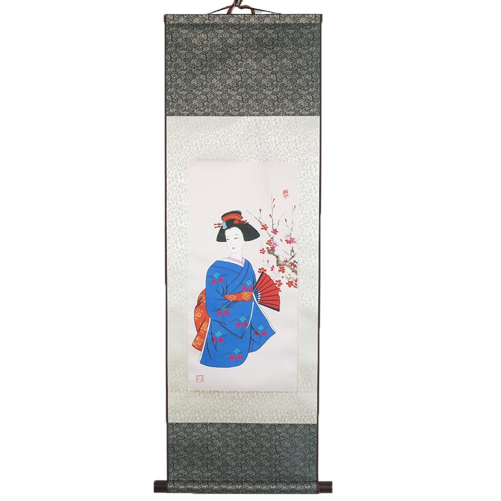 lachineuse Kakemono, Wood paper, Japan Blue, 100x30 cm โ image 1
