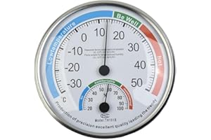 Thermometer Hygrometer Indoor Climate Analog Thermohygrometer with for Dual for Scale Temperature Humidity Monitoring Home Of