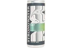Strongwater Non Alcoholic Gin & Tonic - 12 Pack Cans (8.4 Fl Oz Each) - Premium Non Alcoholic Drinks - Ready to Drink Gin and Tonic, Alcohol Free Drinks, Made with Quinine, Citrus, Lemongrass & More