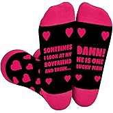 Arsemica Funny Socks for Women, Valentine's Day Knitted Socks for Girlfriend Friends Coworkers, Novelty Birthday Valentines Day Gifts for Her