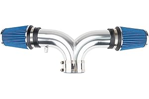 Suride Cold Air Intake Kit with Filter Heat Shield for 1997 1998 1999 2000 Corvette 5.7L V8 (Blue)