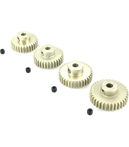 BRKRC Pignon en acier 32P 5 mm 25T 26T 28T 29T 30T 31T 32T 33T 34T 35T 36T 37T 38T pour pièces de voiture RC 1/10 1/8 (34T