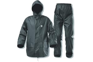 RainRider Rain Suits for Men Waterproof Rain Jacket Coat Pants Heavy Duty Women Fishing Rain Gear Workwear