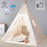 Trafagala Kids Teepee Play Tent 120x120cm 130cm High Indoor Outdoor view 8