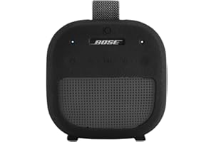 Ferbao Silicone Case Sleeve for Bose SoundLink Micro 2nd Gen,Protective Case for Bose SoundLink Micro 2,with Carabiner (Black