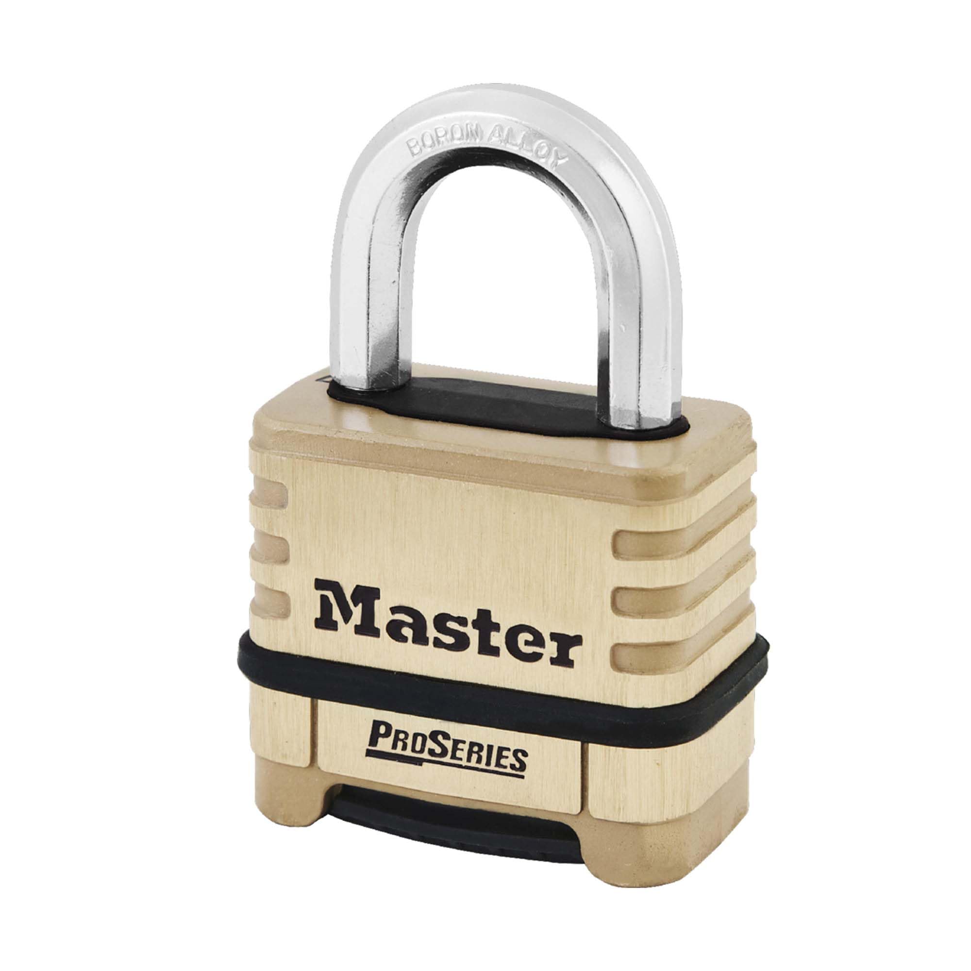 Master Lock 1175D Brass ProSeries 4 Digit Padlock, 16.6 cm x 9.2 cm x 3.8 cm, 1175