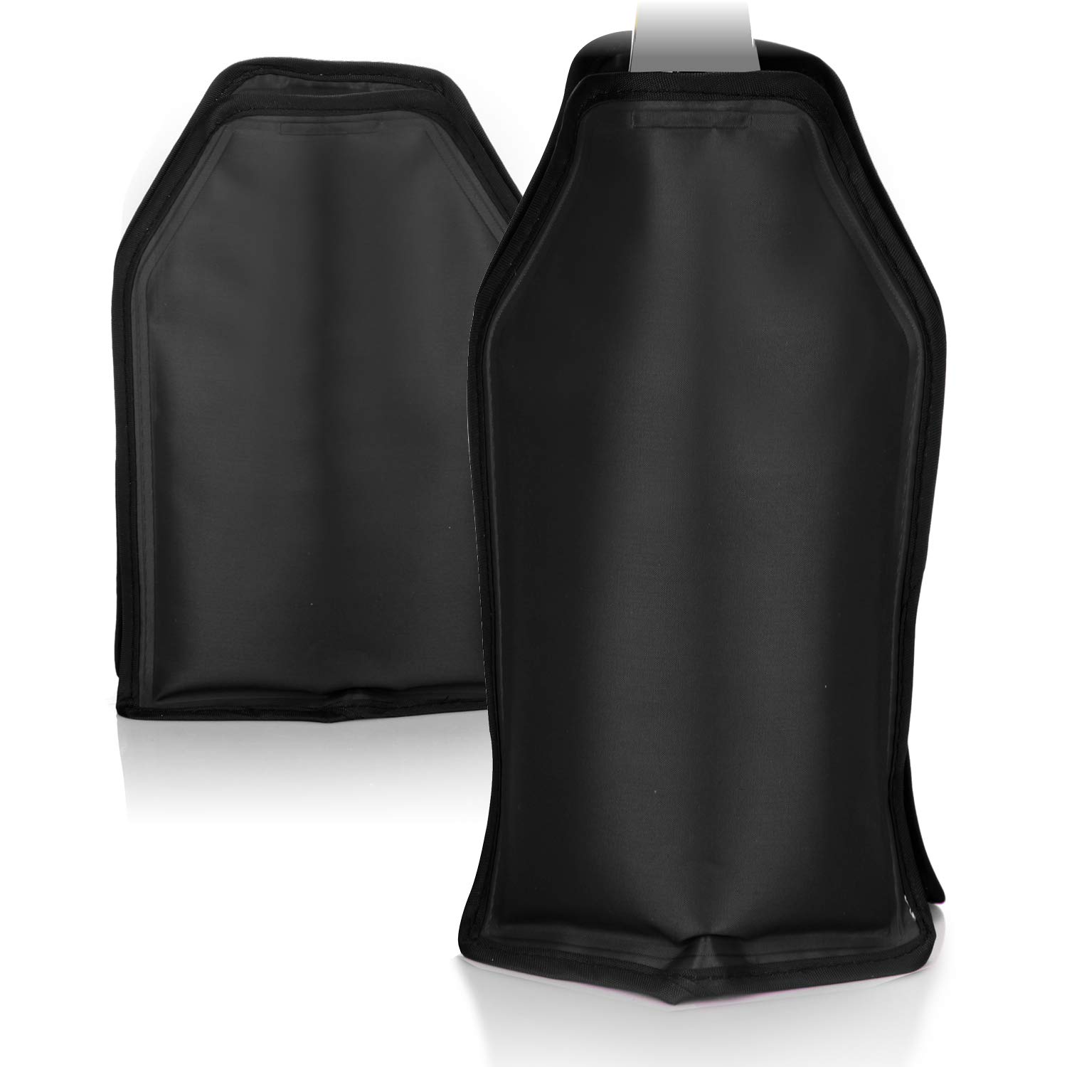 COM-FOUR® 2X Bottle Cooler for on the Way - Champagne Cooler Cuff with Rubber Band - Cooling Cuff for Champagne, Wine, Beer and Soft Drinks