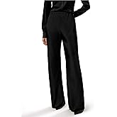 LilySilk Double-Faced Silk Charmeuse Pants for Women Dressy Oversized Wide Leg Full Length Draped Silk Trousers