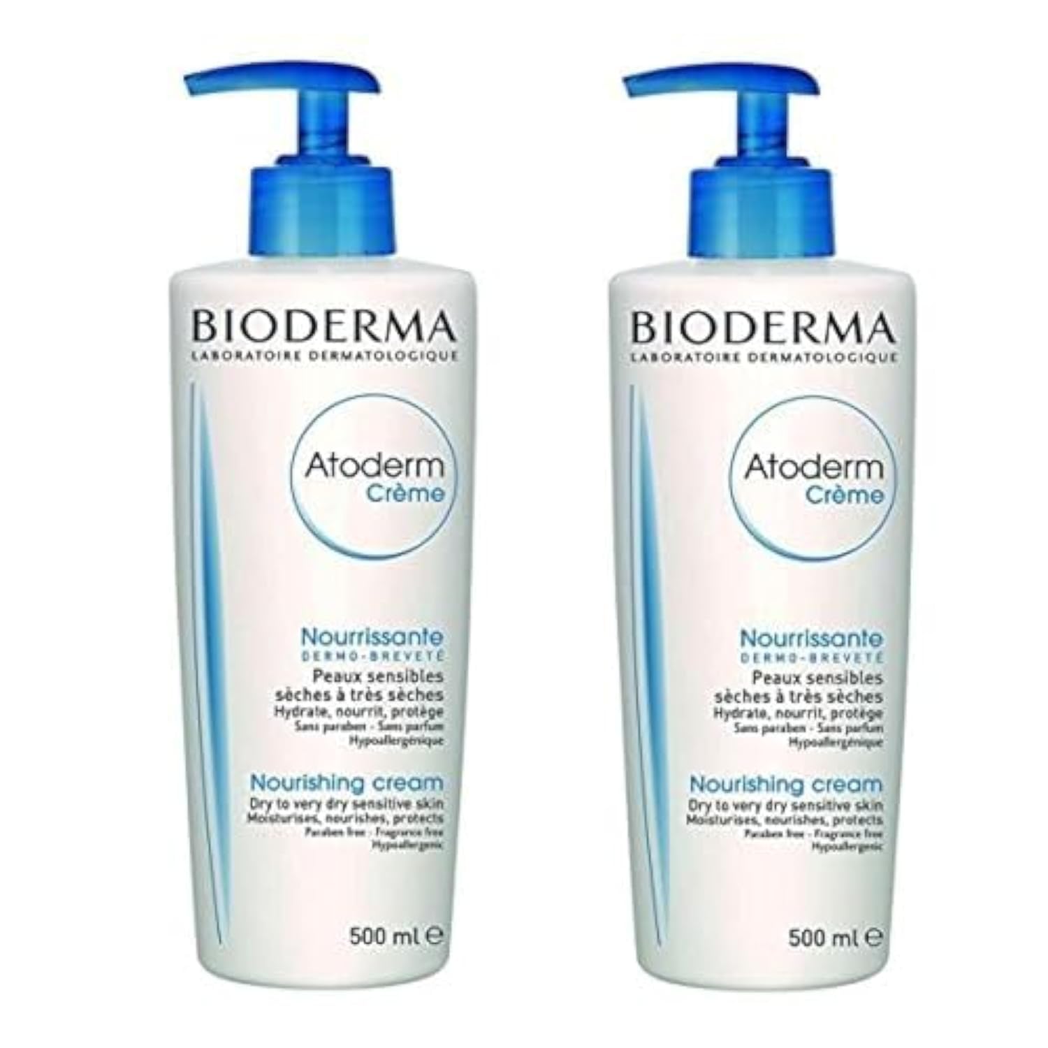 Bioderma Atoderm Perfumed Nourishing Cream 2 x 500ml