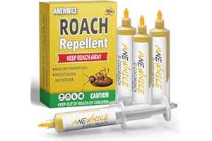 ANEWNICE Cockroach Gel Bait, Roach Repellent for Indoor and Outdoor, Ready to Use Pest Control, Safe Around Pets & Plants- 4 Tubes, 30g