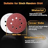 Taspire 80pcs 125mm Sanding Discs 8 Holes Mixed Grit view 5