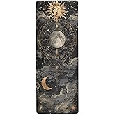 GOODOLD Cute Chubby Frog Yoga Mat, 71 x 26 Inch Non-slip Yoga Mats Folding Travel Exercise Mat Indoor Outdoor Gym Pilates with Storage Bag for Women Men