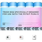 PETKIT PuraX PuraMax Replaced Waste Bags-5 Rolls, Portable Cat Litter Waste Receptacles Bags for Self-Cleaning Cat Litter Box