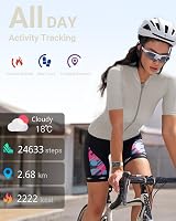 Amzhero Health Fitness Tracker 24/7 Heart Rate SpO2 Sleep 5ATM Waterproof view 2