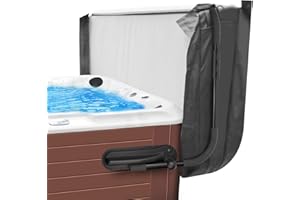 ACTREY Hot Tub Cover Lifter, Pivot Top Mount Spa & Hot Tub Cover Lift Removal System, Reinforced Brackets with 3 Hook Towel Rack, Fits Most Spa Hot Tubs Up to 96" Width