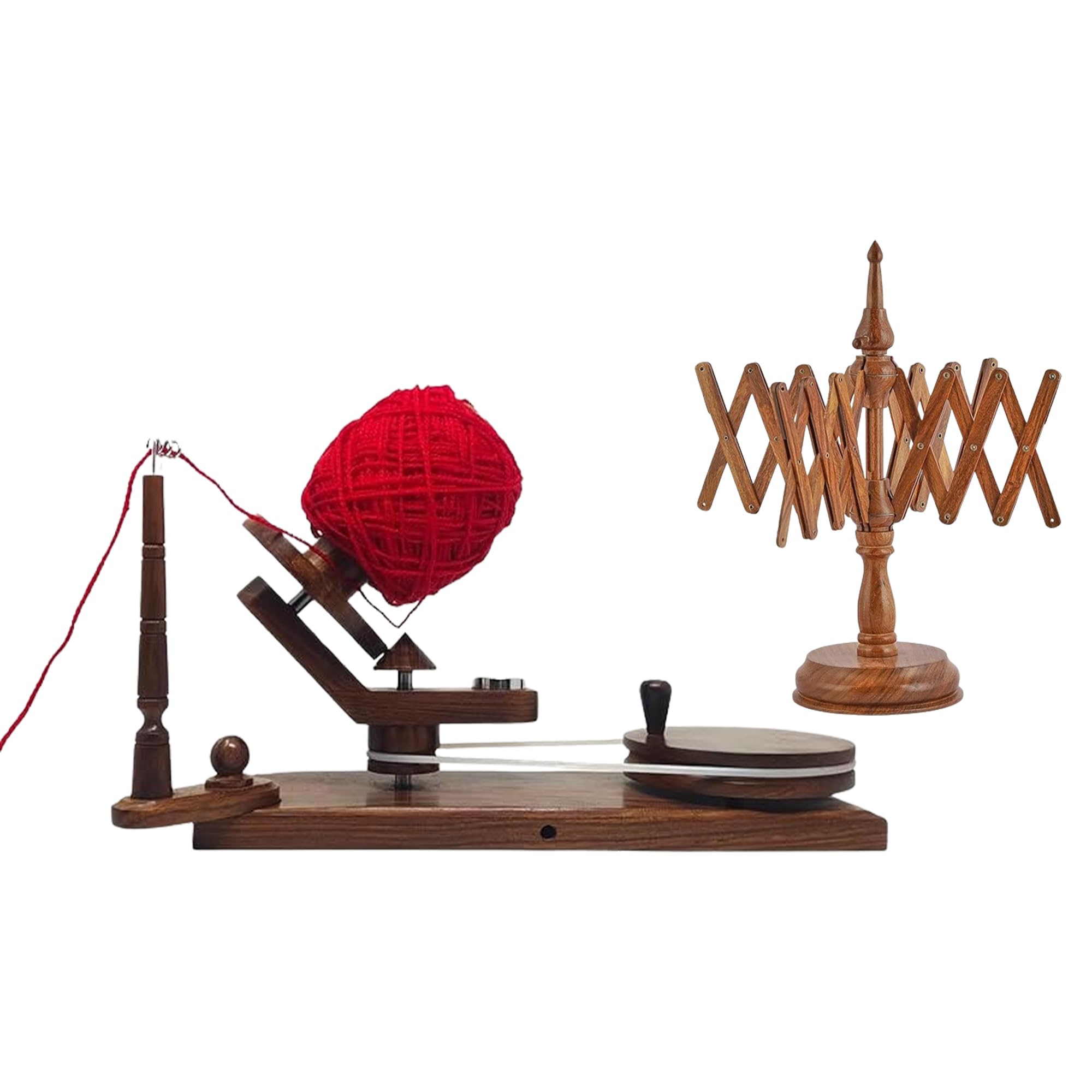 Hand Operated Yarn Ball Winder | Swift, Yarn, Wool, and String Holder| Knitting & Crochet Accessories Galaxy Indiacraft