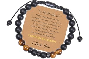 SUNNYOUTH To My Son Bracelet for Boyfriend, Husband, My Man, My Love, Dad, Son, Grandson, Brother - Anniversary Birthday Christmas Gift for Him