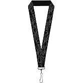 Buckle-Down Lanyard - 1.0" - Skull Pile Black/gray Accessory