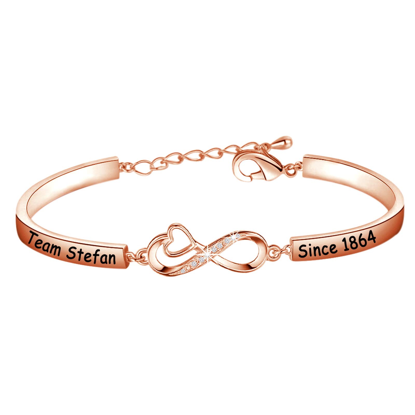 Team Stefan Since 1864 Bracelet Vampire Fandom Gift For Vampire Girls (Team Stefan br RG EU)