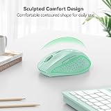 TECKNET 2.4G Wireless Mouse 4800 DPI 6 Gradients Ergonomic Green view 6