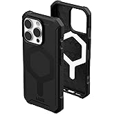 URBAN ARMOR GEAR UAG Designed for iPhone 16 Pro Case 6.3" Essential Armor - Compatible with MagSafe Charging Rugged Slim Sleek Shockproof Anti-Slip Military Grade Protective Cover, Black