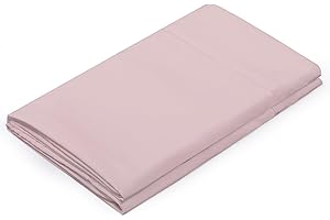 HBHLFZ Full Flat Sheet - Ultra Soft Polyester Top Sheet - Hotel Quality Bed Sheets - Comfortable Wrinkle-Free - Easy to Care for - 1 Full Flat Sheet Only（Full，Light Pink）