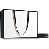YACEYACE Large Gift Bags, 10Pcs 16"x6"x12" Extra Large Gift Bags, Black and White Gift Bags with Handles, Big Gift Bags for Shopping, Wedding, Party