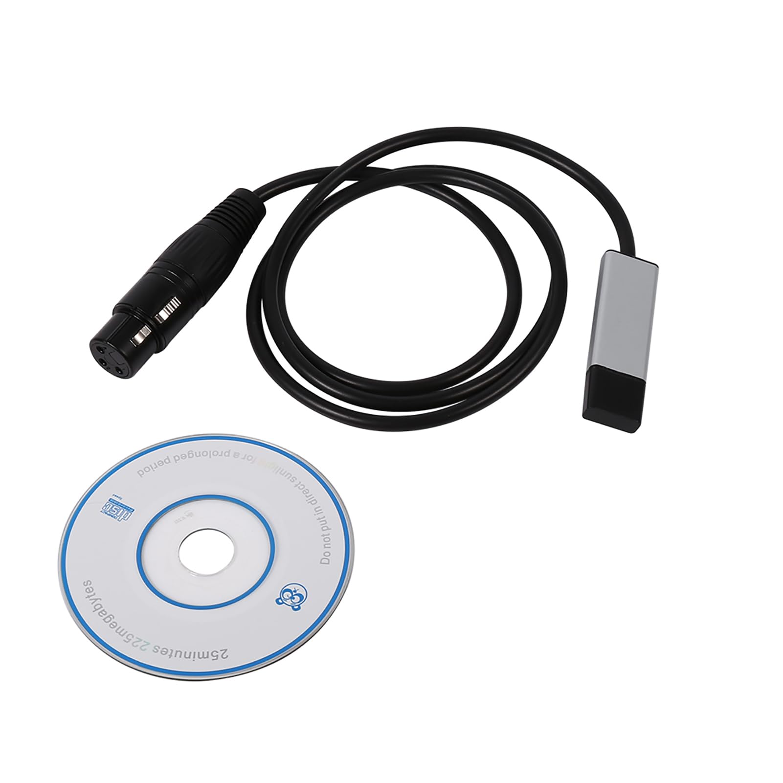 Haofy USB to DMX Interface Adapter, Mini Controller DMX512 Computer Stage Lighting Controllers Dimmer