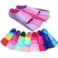 Foyinbet Kids Swim Fins,Short Kids Fins Youth Swimming Flippers for Lap Swimming Training for Children Girls Boys Beginners