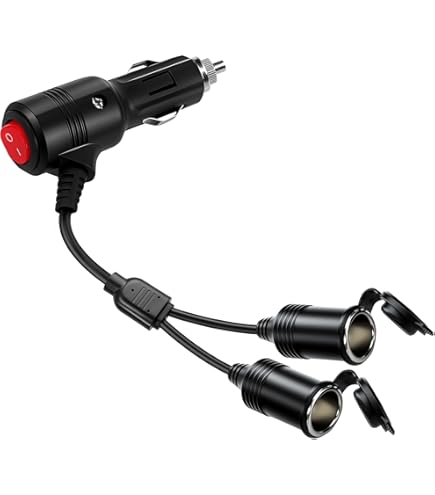 double ended cigarette lighter cable Agena Dew-Ninja Fused 12V Plug with RCA Female Jack for Dew Heaters electric kettle 2PCS Cigarette Lighter Male Plug