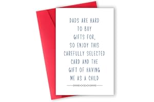 ATTLVV Funny Fathers Day Card,Happy Father's Day Gift for Dad Father,Unique Father's Day Card Gifts from Son Daughter Family