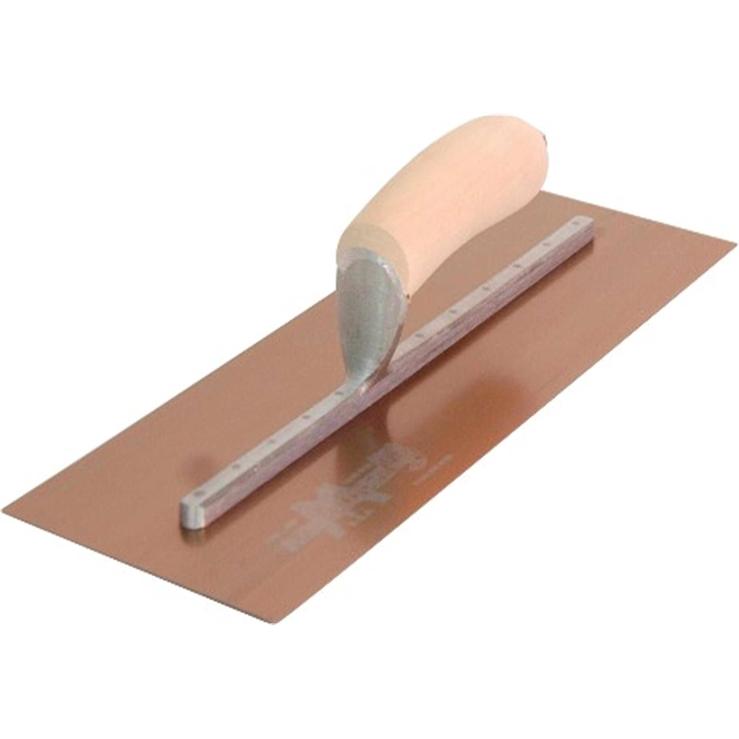 MARSHALLTOWN PermaShape Finishing Trowel, 13 x 5 Inch Flat Golden Stainless Steel Concrete Tool, Made in The USA, 13GSFP