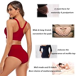 Molasus Women's Soft Cotton Underwear Briefs High