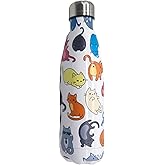 Makachen Cat Insulated Sport Water Bottles Stainless Steel Travel Mugs BPA Free Tumbler For Outdoor Camping Travel 20oz