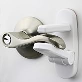 Door Lever Lock (2 Pack) &ndash; Prevents Toddlers from Opening Doors &ndash; Easy One-Hand Operation for Adults &ndash; Durable ABS with 3M Adhesive Backing &ndash; No Tools Needed for Install