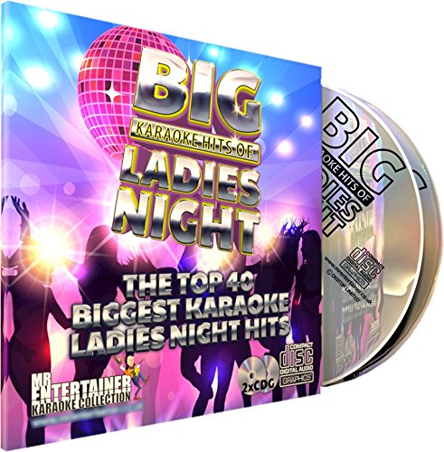 Mr Entertainer Big Karaoke Hits of Ladies Night - Double CD+G (CDG) Pack. 40 Top Female Girls Songs. Hen Do/Girls Night
