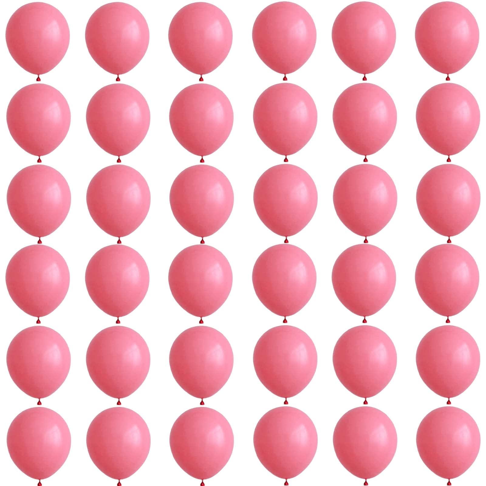 POPOYU Macaron Red Balloons 12 inch,36P Pastel Light Red Balloon Thick Natural Latex Birthday Party Tiny Helium Decorations for Baby Shower Wedding Festival Kids Decors