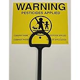 Pesticide Application Sign - Colorado Pesticide Treatment Lawn Sign (500 Signs and Stakes)