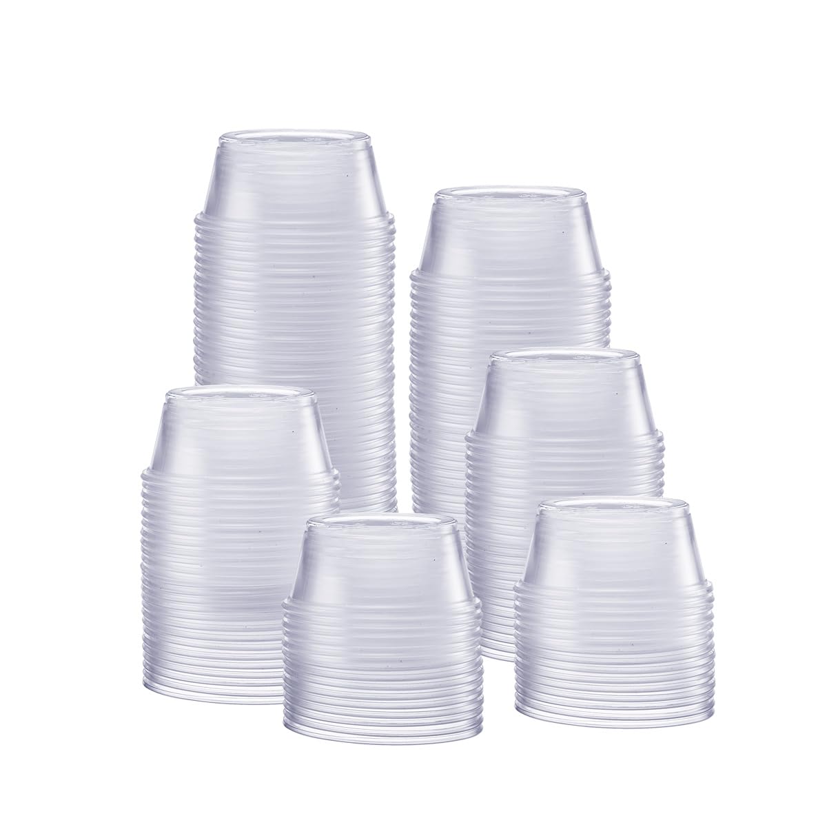 Photo 1 of GUSTO [3.25 oz. - 250 Count Clear Disposable Plastic Portion Cups (No Lids), Souffle Cups, Jello Shot Cups, and Sauce Cups For Portion Control, Salad Dressing and More- Formerly Comfy Package
