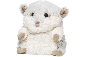 warmies Microwavable & Weighted Stuffed Animals, Hamster - Heated Stuffed Animal Plushie for Warmth & Comfort - Cute Soft Plush Toys for Adults & Children (Boys, Girls, Babies & Toddlers)