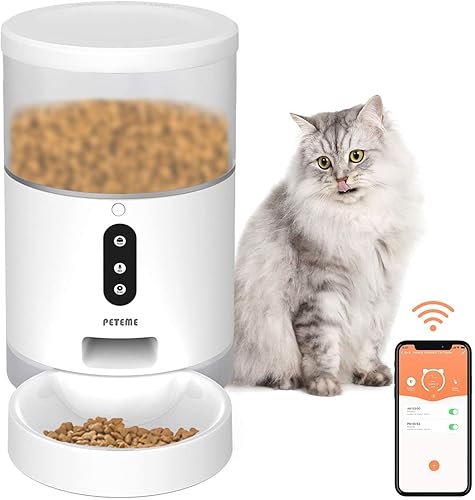 Peteme Automatic Cat Feeder, Smart Pet Feeder for Small Animals