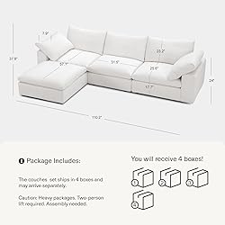 Vorthio 110.2" Cloud Couch Oversized Modular