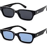 VANLINKER Polarized Trendy Small Skinny Square Cat Eye Sunglasses for Women Retro Vintage Shades VL9846