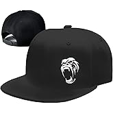 Snapback Hats for Men Flat Bill Hats for Men Fitted Hat Black Baseball Hats Hip Hop Caps