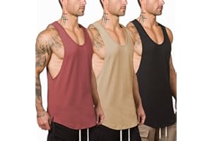 Muscle Killer Men's Muscle Gym Workout Stringer Tank Tops Bodybuilding Fitness T-Shirts 1/2/3 Pack